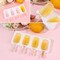 Popsicle Molds Set of 10, 40 Silicone Ice Cream Mould 4-Cavity Ice Lolly Mold Reusable Oval Cake Pop Molds Baking Molds with 200 Wooden Sticks for DIY Making Ice Candy Chocolate Jelly